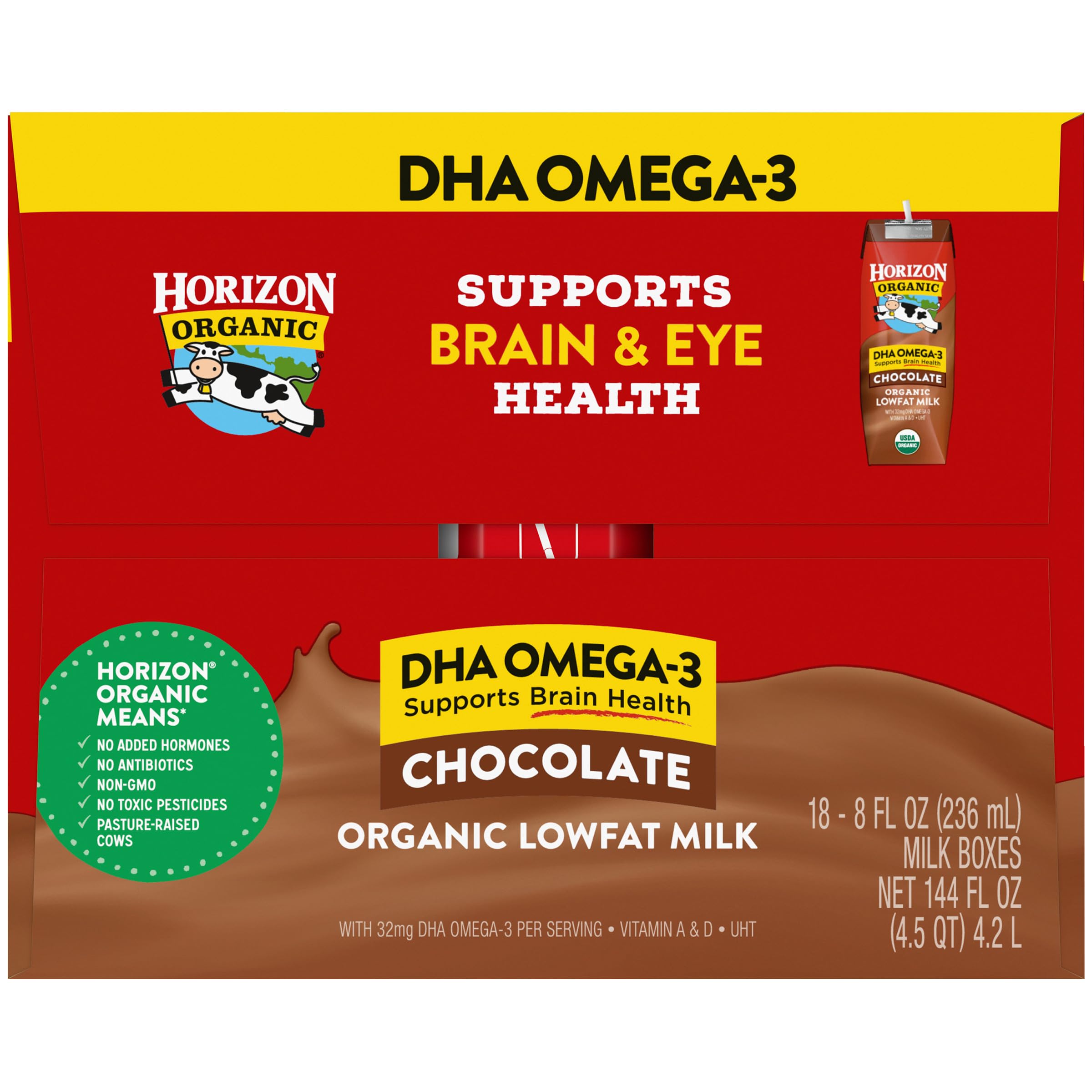 Horizon Organic pack completo de 18 cajas para abastecer hogares