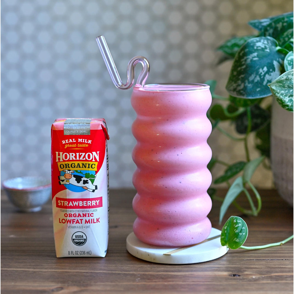 Horizon Organic textura cremosa de leche sabor fresa que aporta proteína