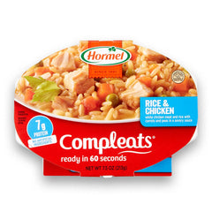 HORMEL COMPLEATS vista frontal de la bandeja lista para microondas y compra rápida