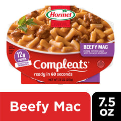 Detalle de los trozos de carne HORMEL COMPLEATS aportando proteína y textura a la receta