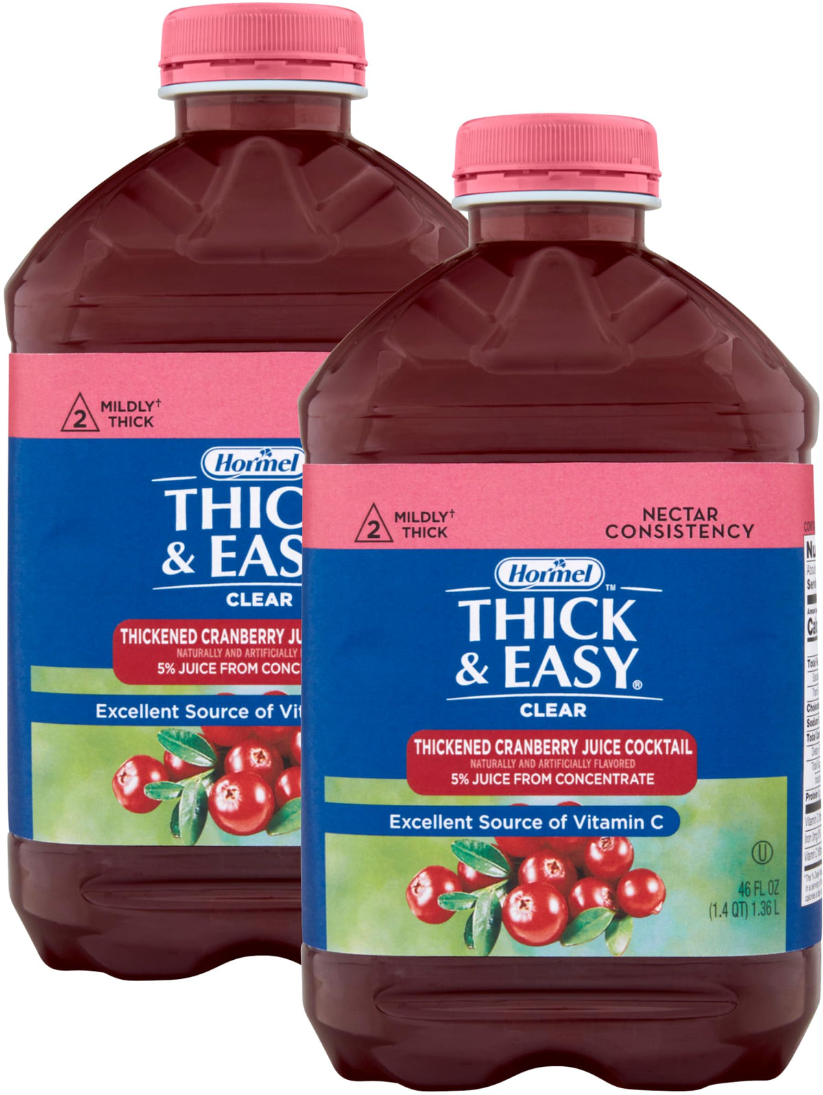 Hormel Thick & Easy vista frontal del envase mostrando el diseño y volumen