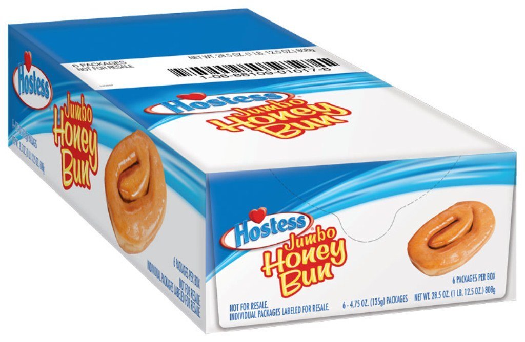 Hostess empaque frontal mostrando seis bollos grandes y conveniencia