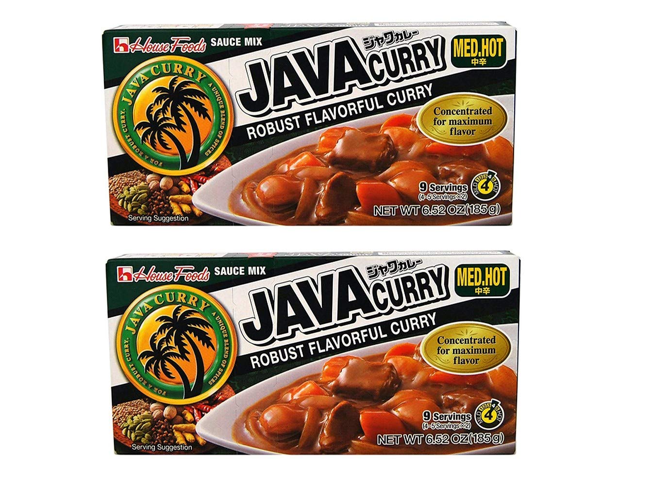 House Java Curry pack frontal mostrando dos bloques, ideal para guisos rápidos