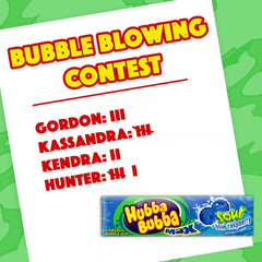 Hubba Bubba detalle de chicle envuelto individual mantiene frescura