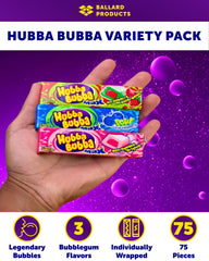 Ballard Products Hubba Bubba persona masticando muestra experiencia de sabor