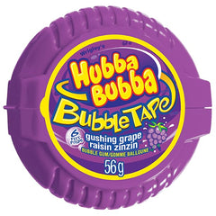 Hubba Bubba textura del chicle en primer plano muestra elasticidad
