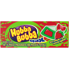 Hubba Bubba sobre individual abierto, envuelto para mantener frescura