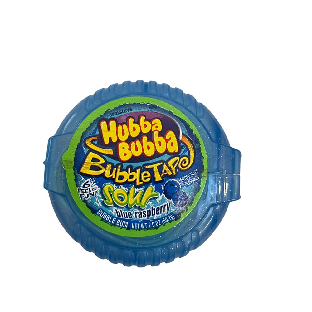 Hubba Bubba rollos dentro de una lonchera y en mesa de fiesta, listos para compartir