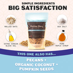 Hudson Henry granola servida en una taza como desayuno energético