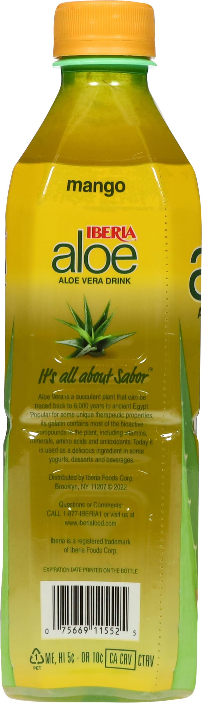 Iberia bebida servida en vaso con mango, ideal para disfrutar fría