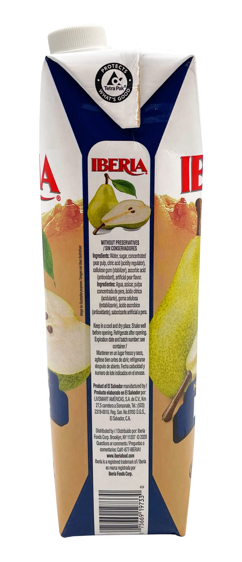 Iberia néctar servido en vaso con hielo, refresca reuniones y comidas