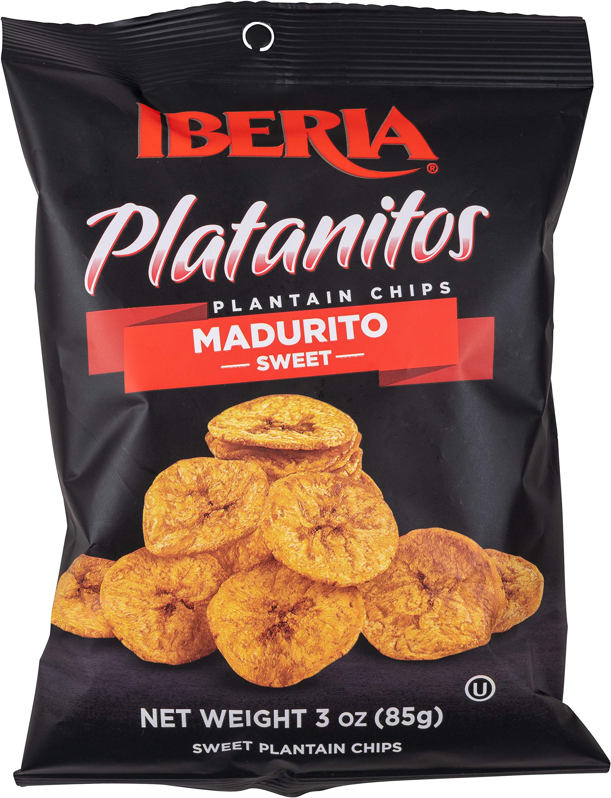Iberia chips de plátano sobre ensalada como topping crujiente y saludable