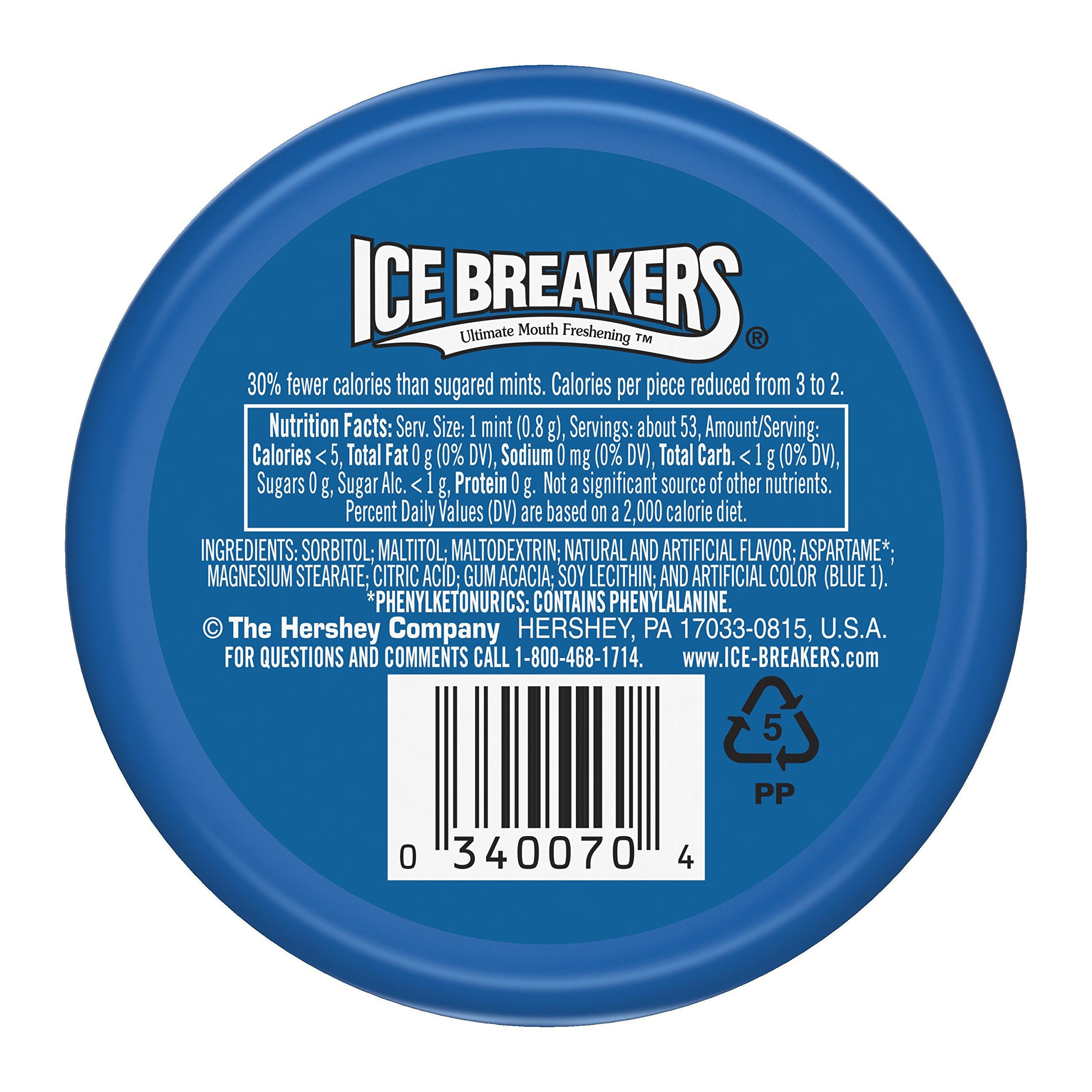 Ice Breakers paquete de 16 envases listo para almacenamiento prolongado