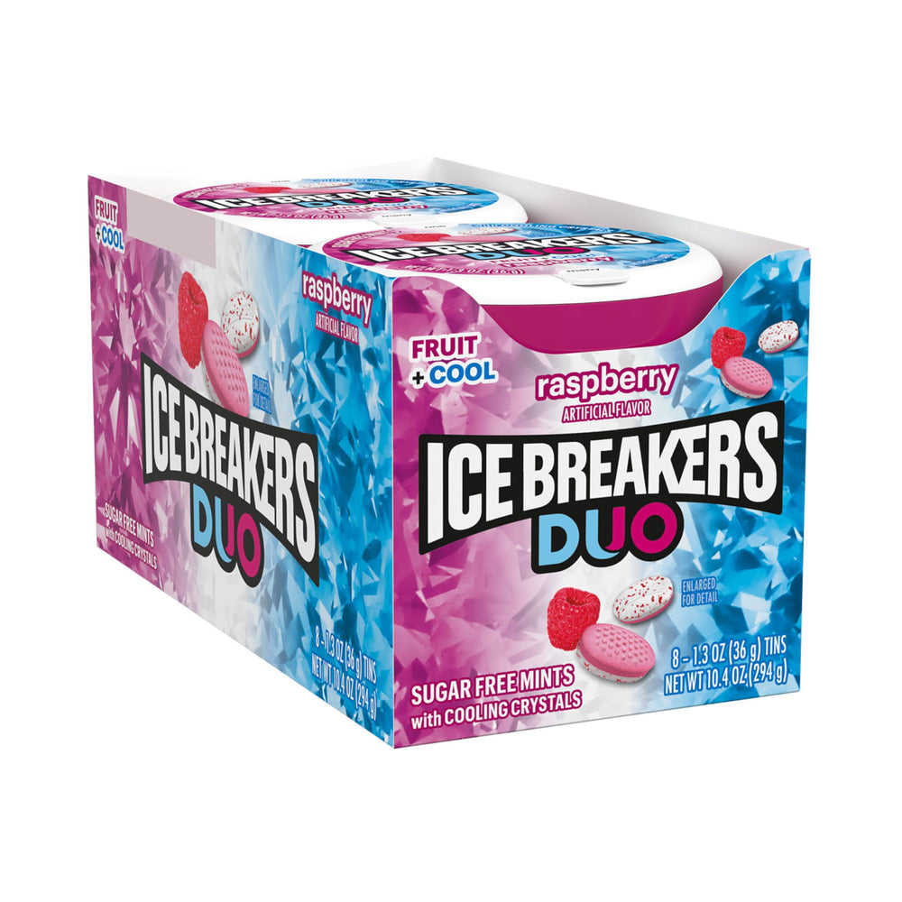Ice Breakers primer plano de cristales refrescantes para sensación fría