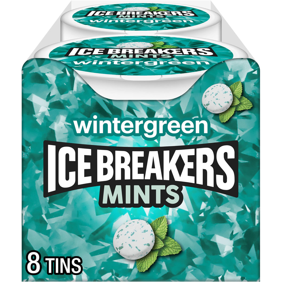 Ice Breakers lata frontal con diseño visible y fácil transporte