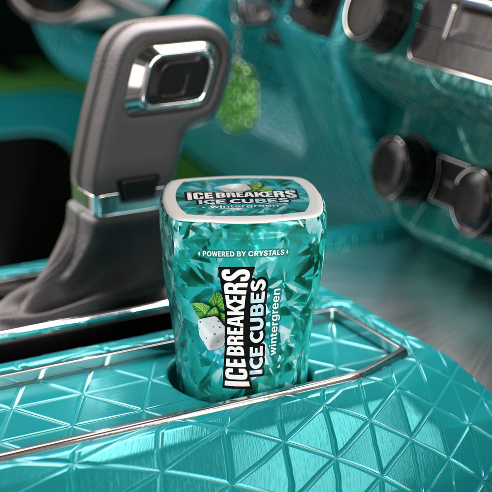 Ice Breakers botella en portavasos de coche para frescura en viajes