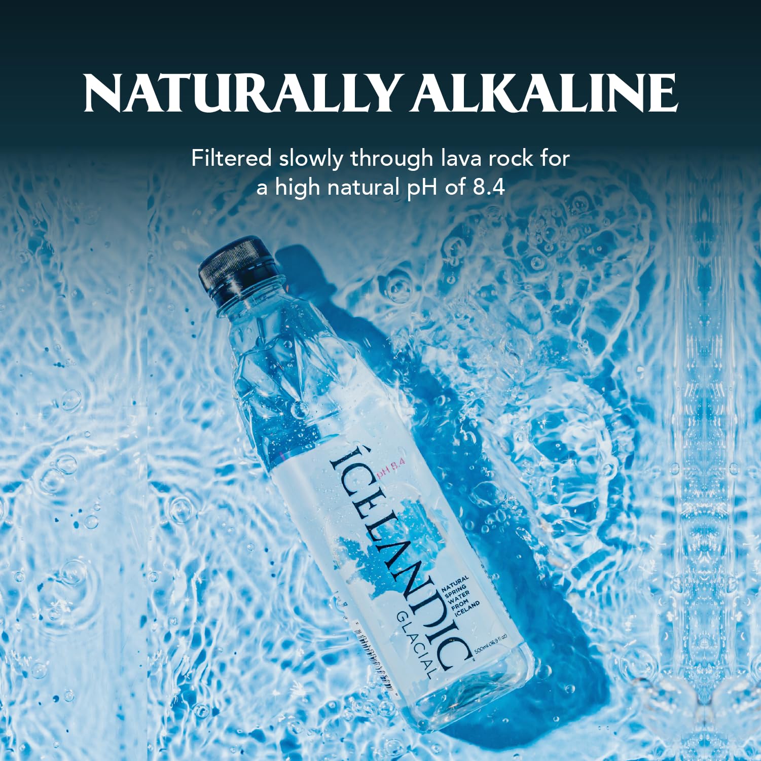 Icelandic Glacial embalaje rPET reciclable enfatizando sostenibilidad y menor plástico nuevo