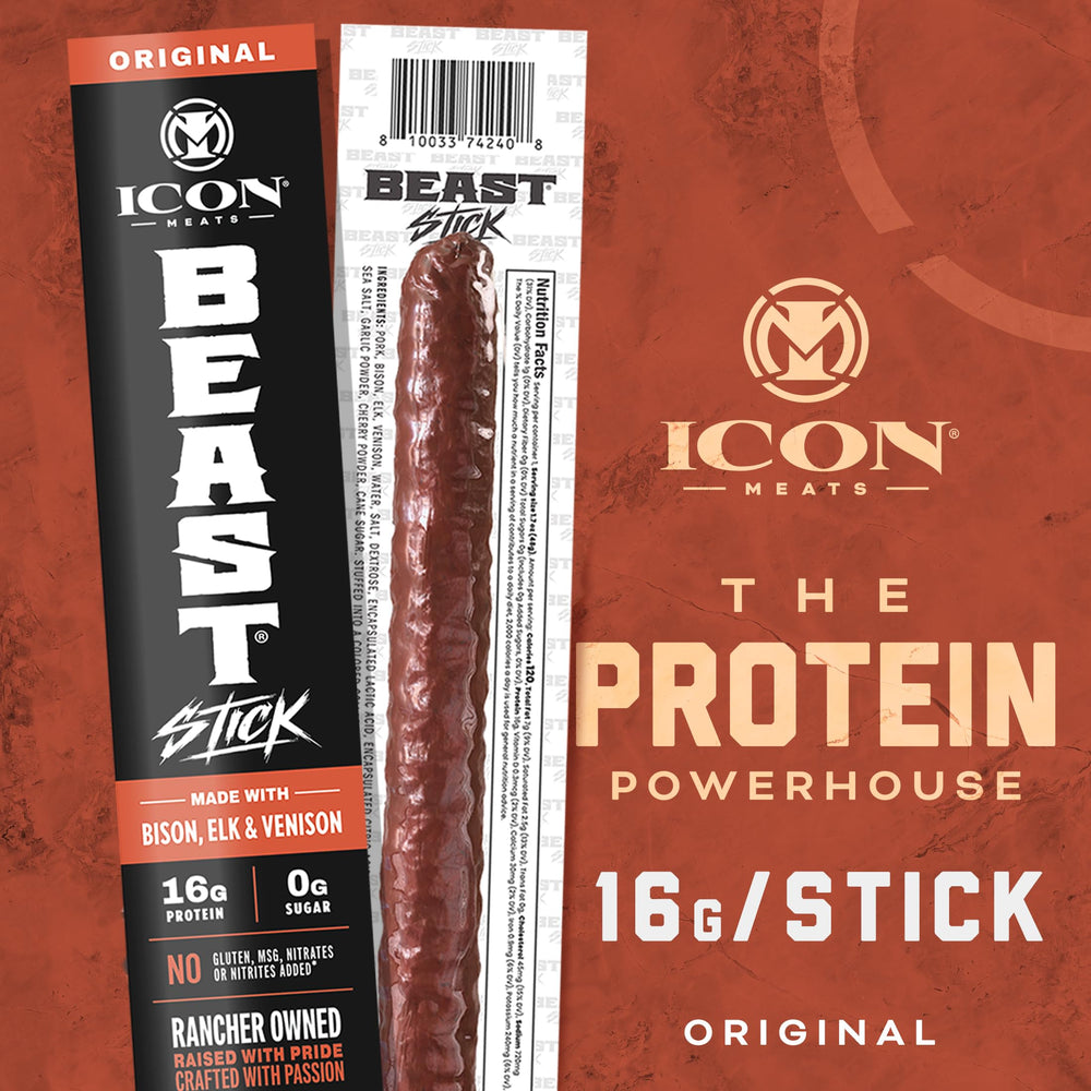 ICON Meats muestra de variedades Original Honey BBQ Jalapeño para elegir