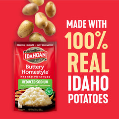 idahoan primer plano de textura cremosa, muestra consistencia esponjosa