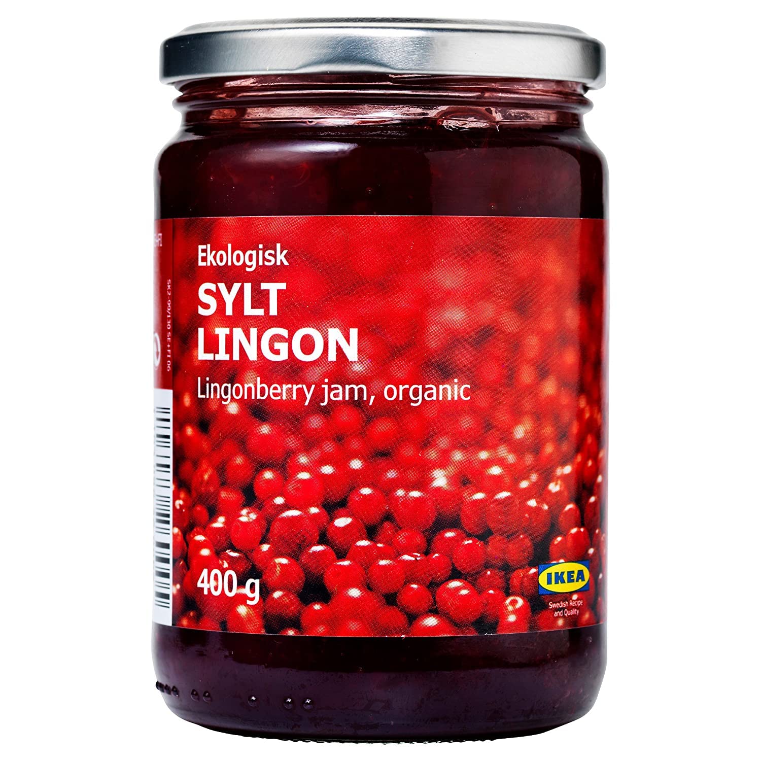 IKEA Sylt Lingon frasco frontal mostrando etiqueta y contenido sabroso