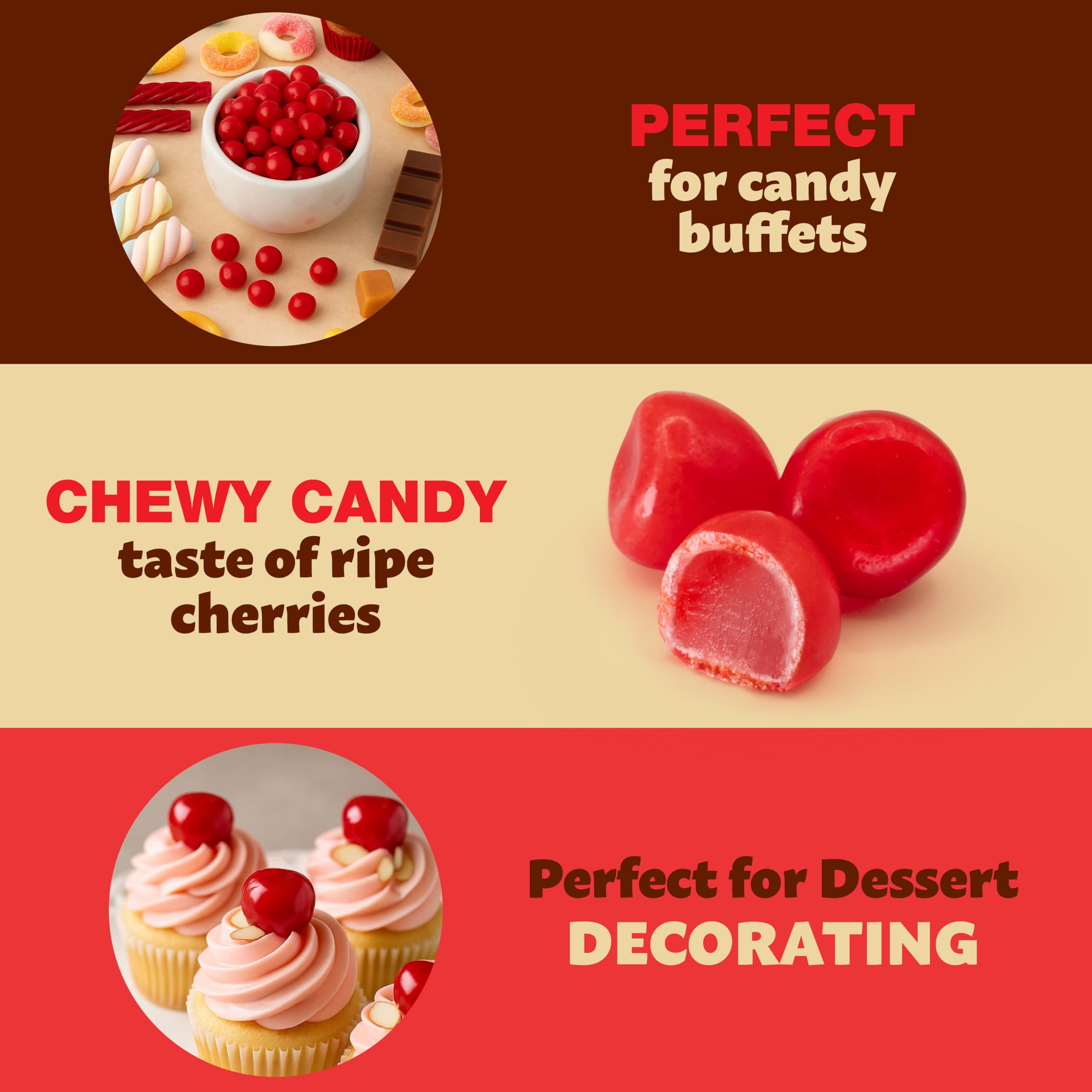 ILIKE! Cherry Sours como topping sobre postre, añade color y sabor