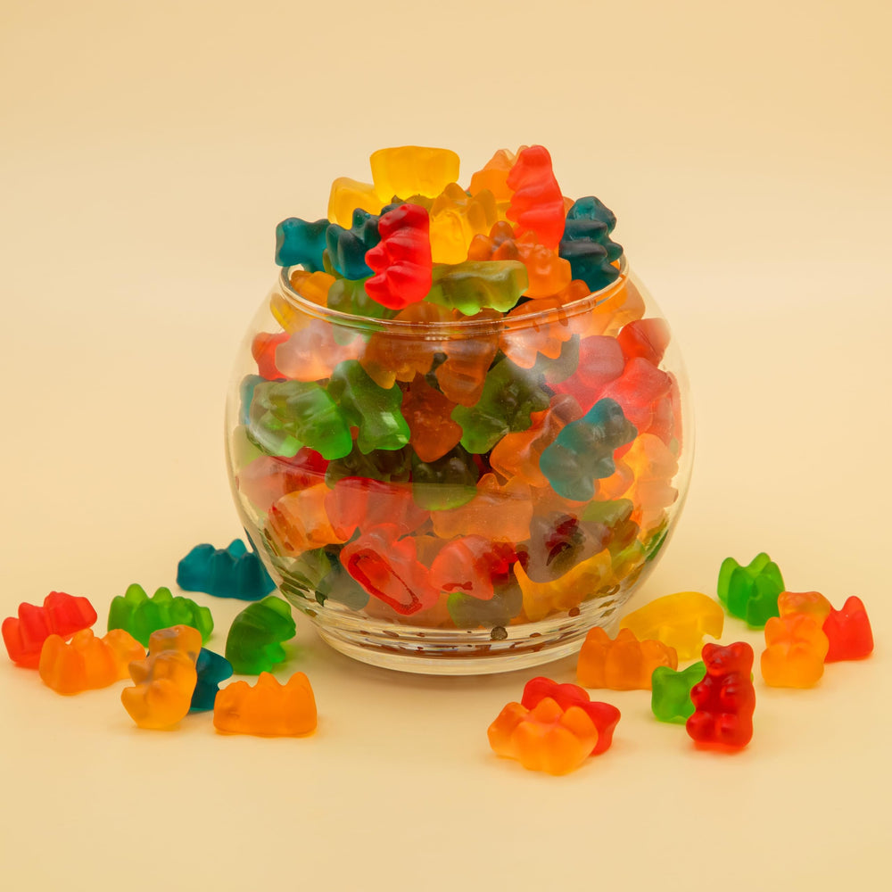 ILIKE! gomitas como adorno sobre helado, añade color y textura a postres