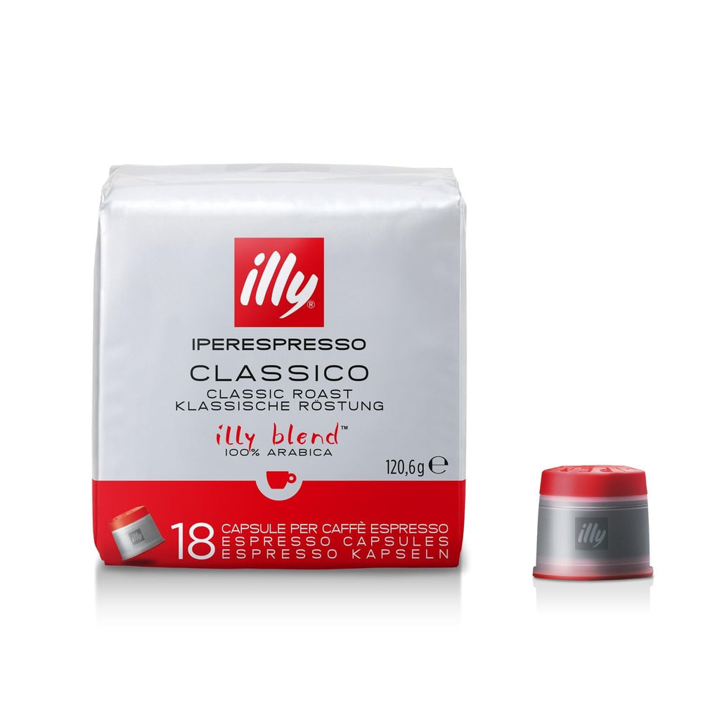 illy cápsula Classico vista frontal mostrando diseño y sello de calidad