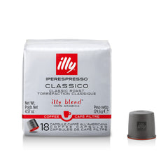 illy cápsula drip pod frontal mostrando el diseño y la marca, facilidad de uso