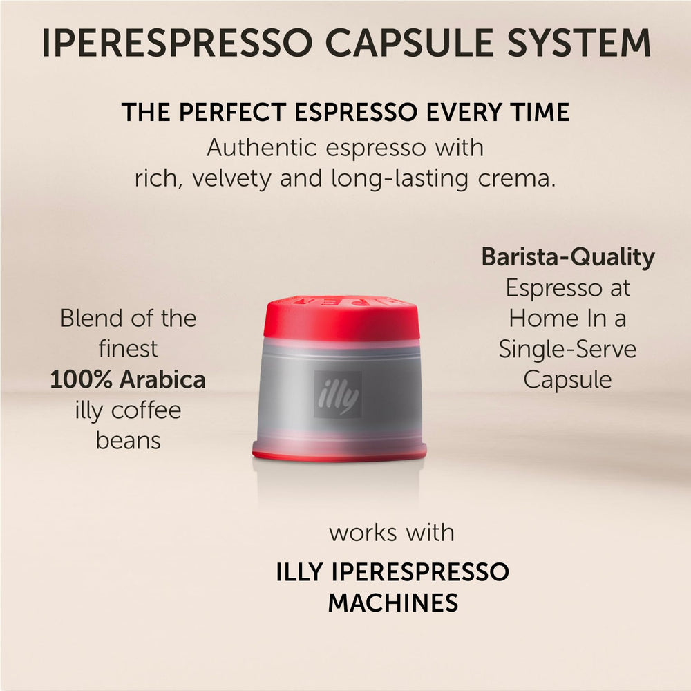 illy etiqueta con información de ingredientes y compromiso de calidad