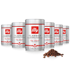 Paquete illy Classico 250 g frente que muestra la marca y diseño, garantiza calidad.