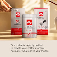 taza de café preparado con illy K-Cup mostrando crema equilibrada y aroma