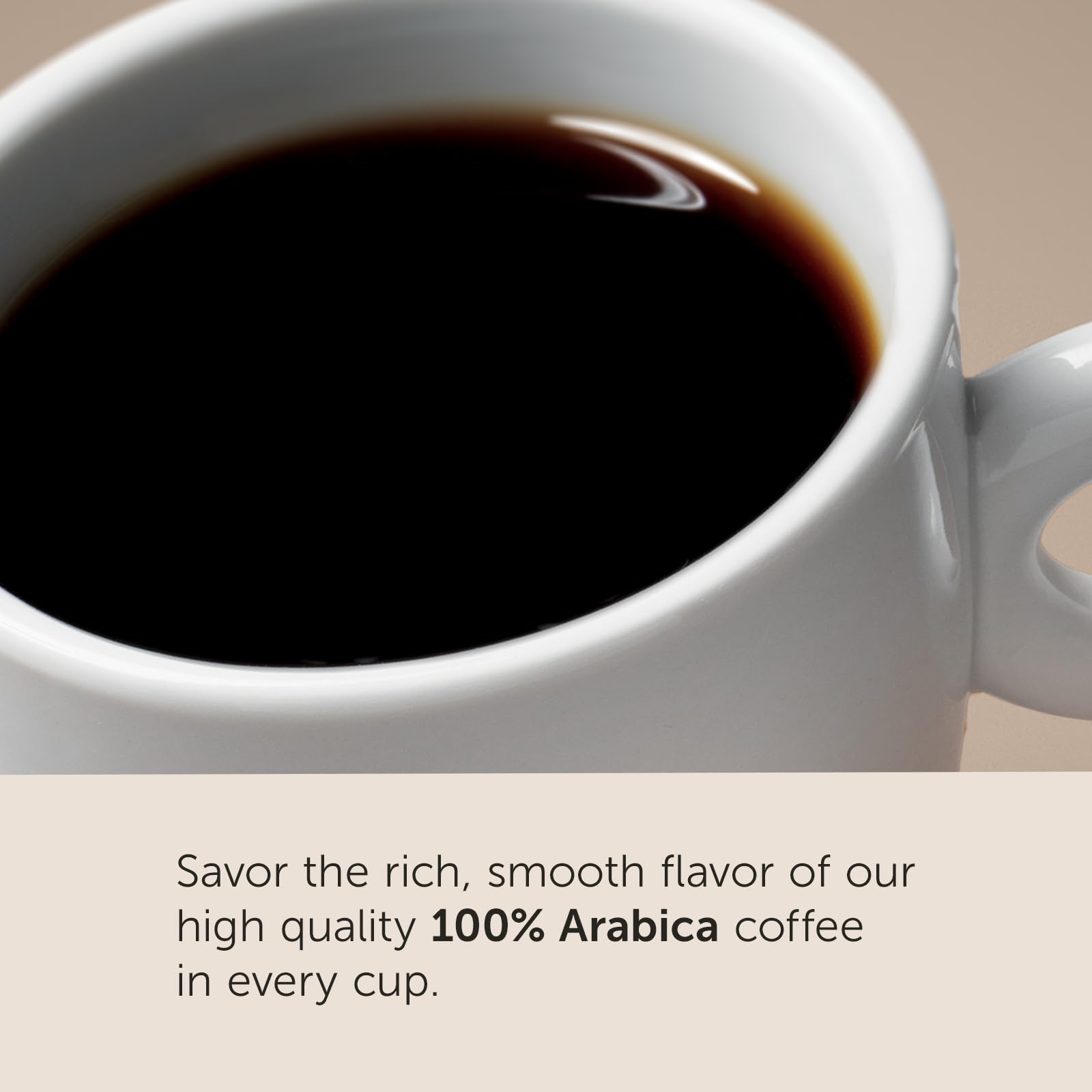 taza servida con illy Classico desde cápsula K-Cup, crema y aroma equilibrado garantizado