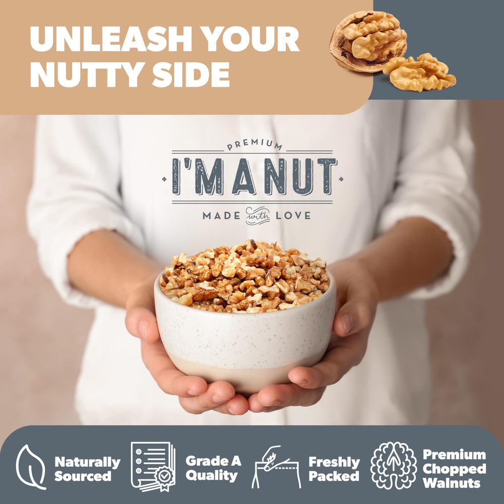I'm A Nut bolsa resellable abierta mantiene frescura