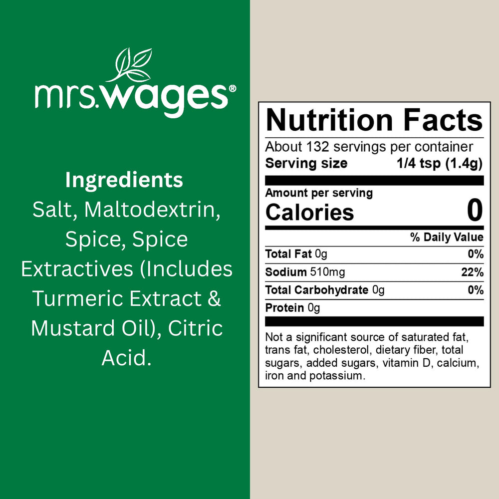 Ingredientes e información nutricional de Mrs. Wages Polish Dill Pickles