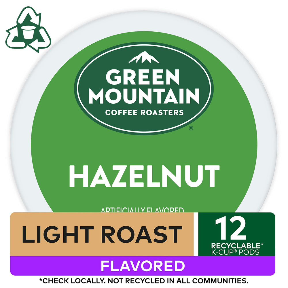Green Mountain Hazelnut: cápsula y distintivo de tueste claro