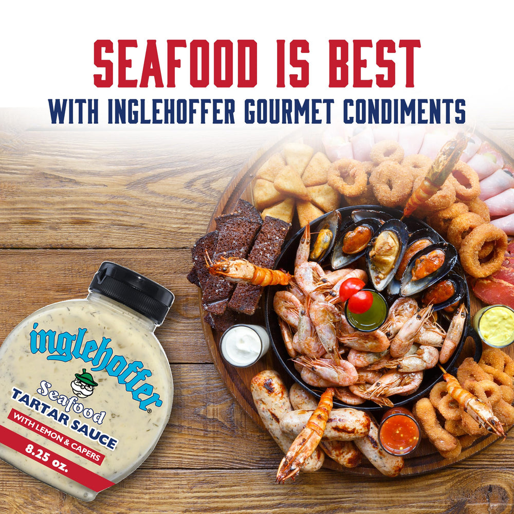 INGLEHOFFER detalle de salsa tártara con alcaparras, sabor equilibrado