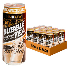 INOTEA lata frente brown sugar mostrando diseño y conveniencia