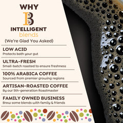 Intelligent Blends cápsula junto a mano para comparar tamaño y conveniencia