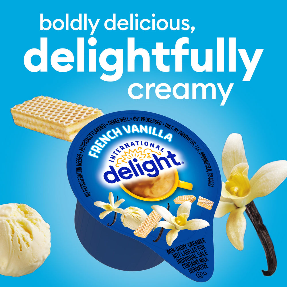 International Delight detalle del sello del envase que mantiene frescura