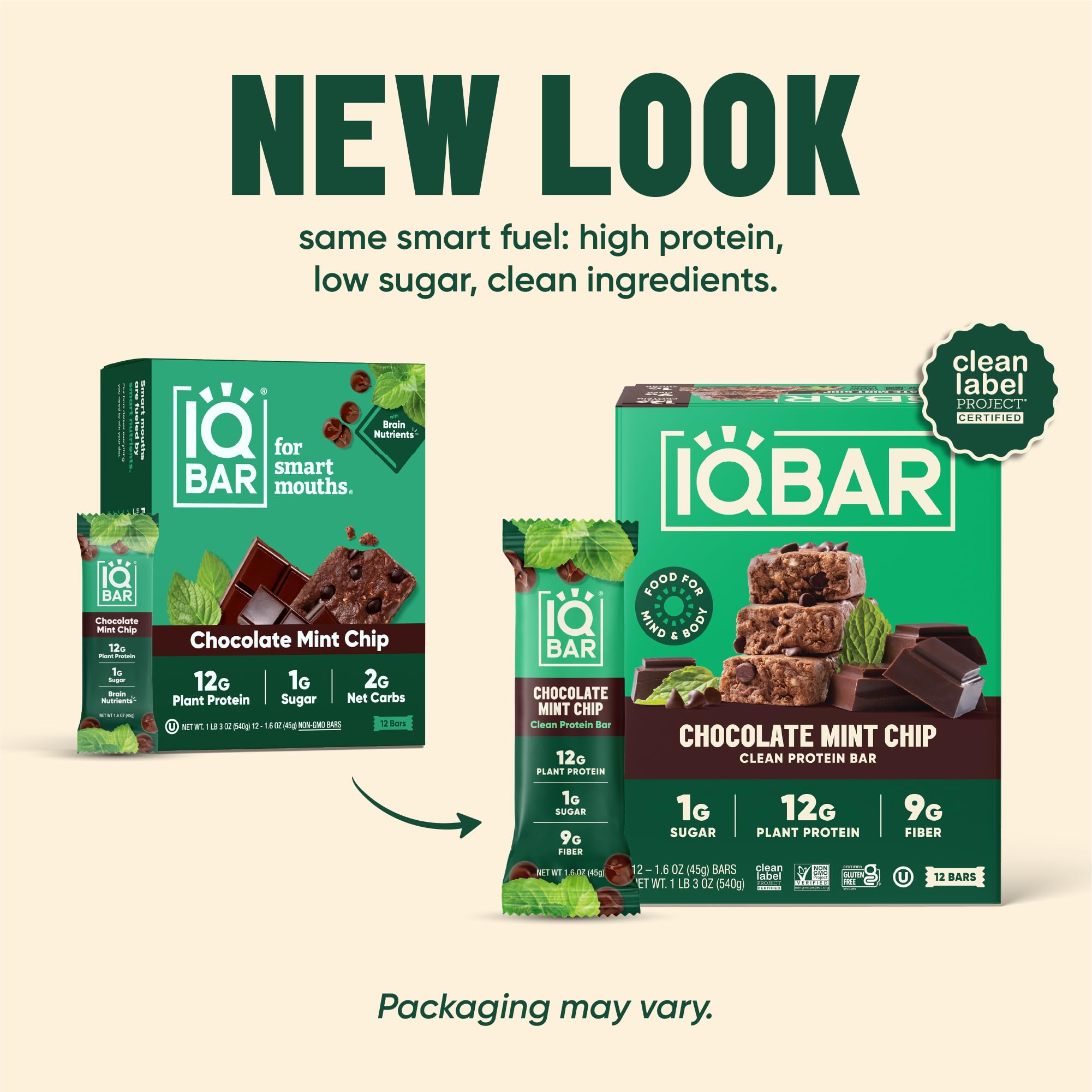 IQBAR textura y chips de menta que destaca sabor y consistencia