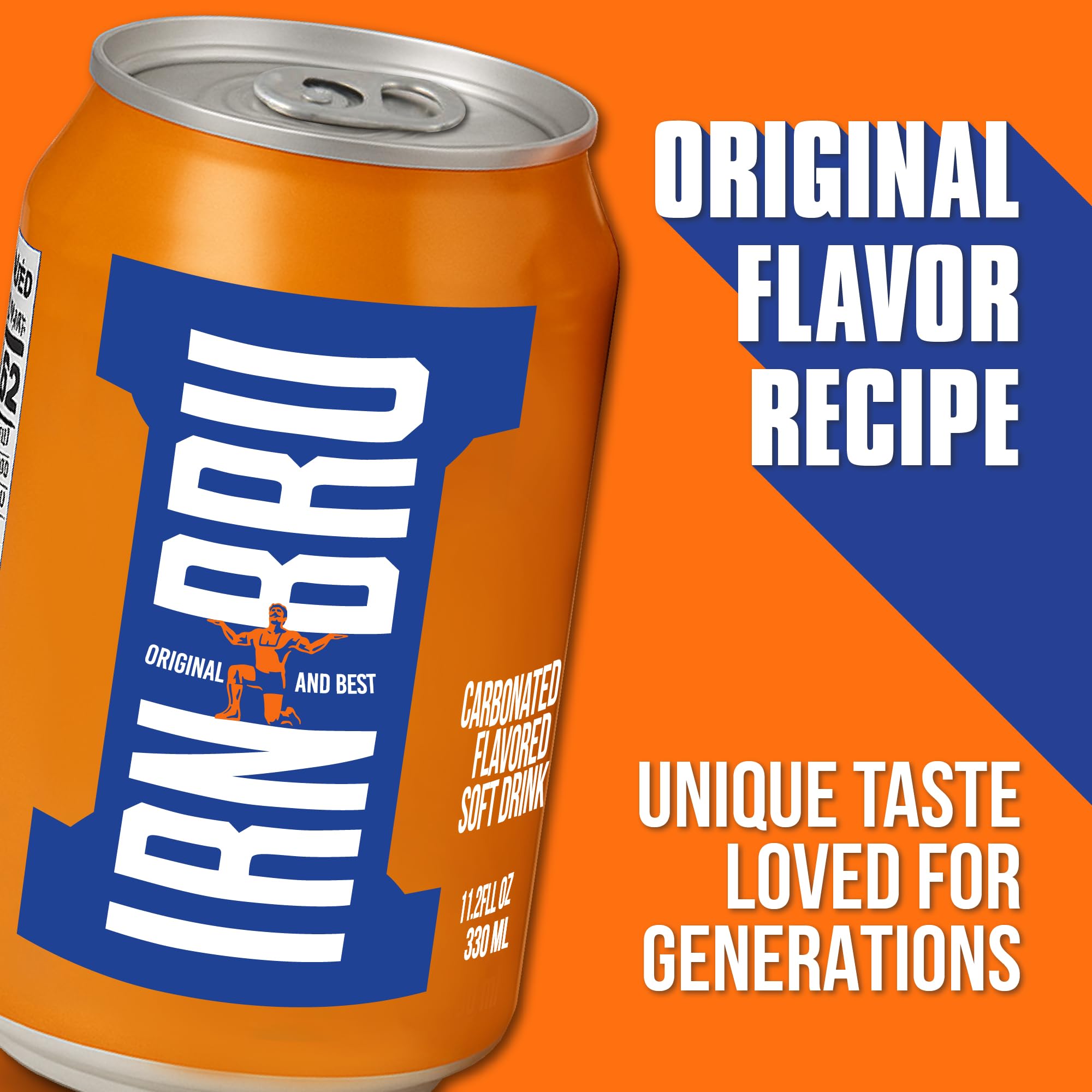 IRN-BRU cuatro latas del pack para conveniencia y consumo múltiple