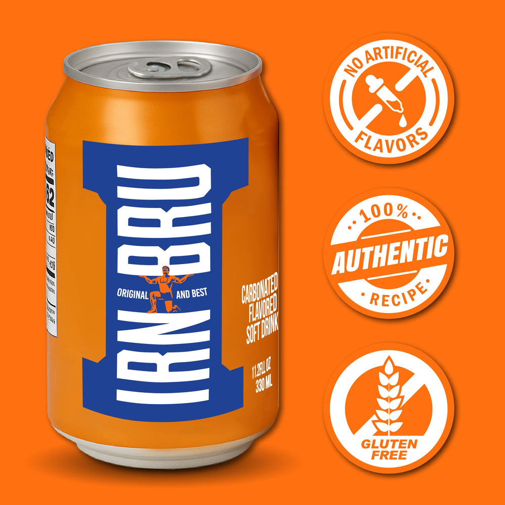 IRN-BRU servida en vaso con hielo para refrescar comidas