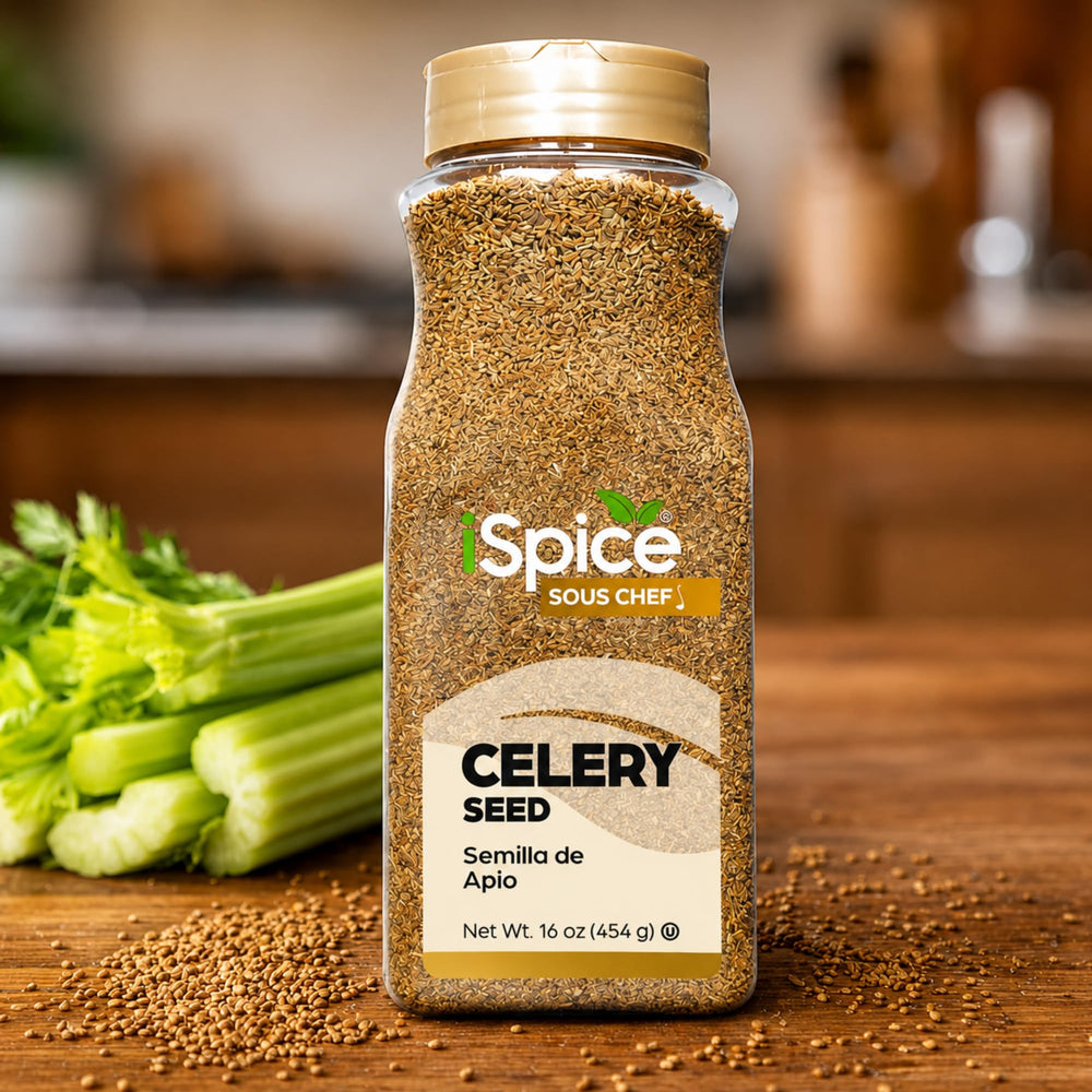 iSpice frasco en mano para comparar tamaño de 16 oz, ideal a granel