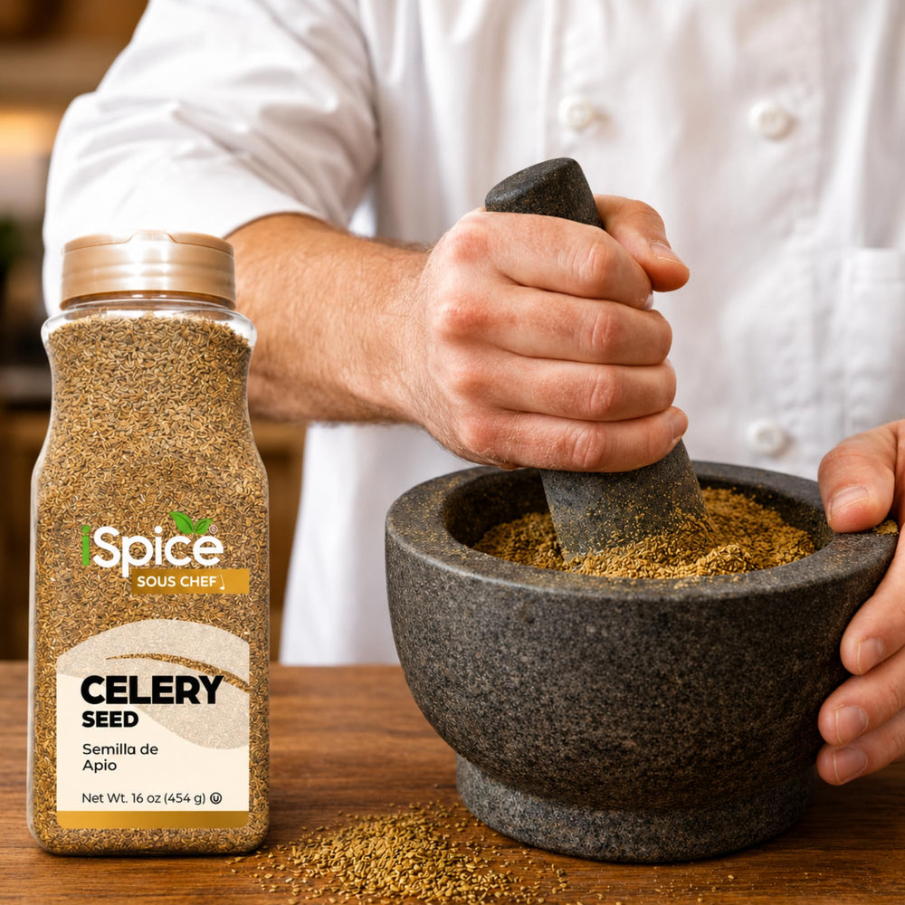 iSpice envase abierto con cierre reutilizable, mantiene frescura prolongada