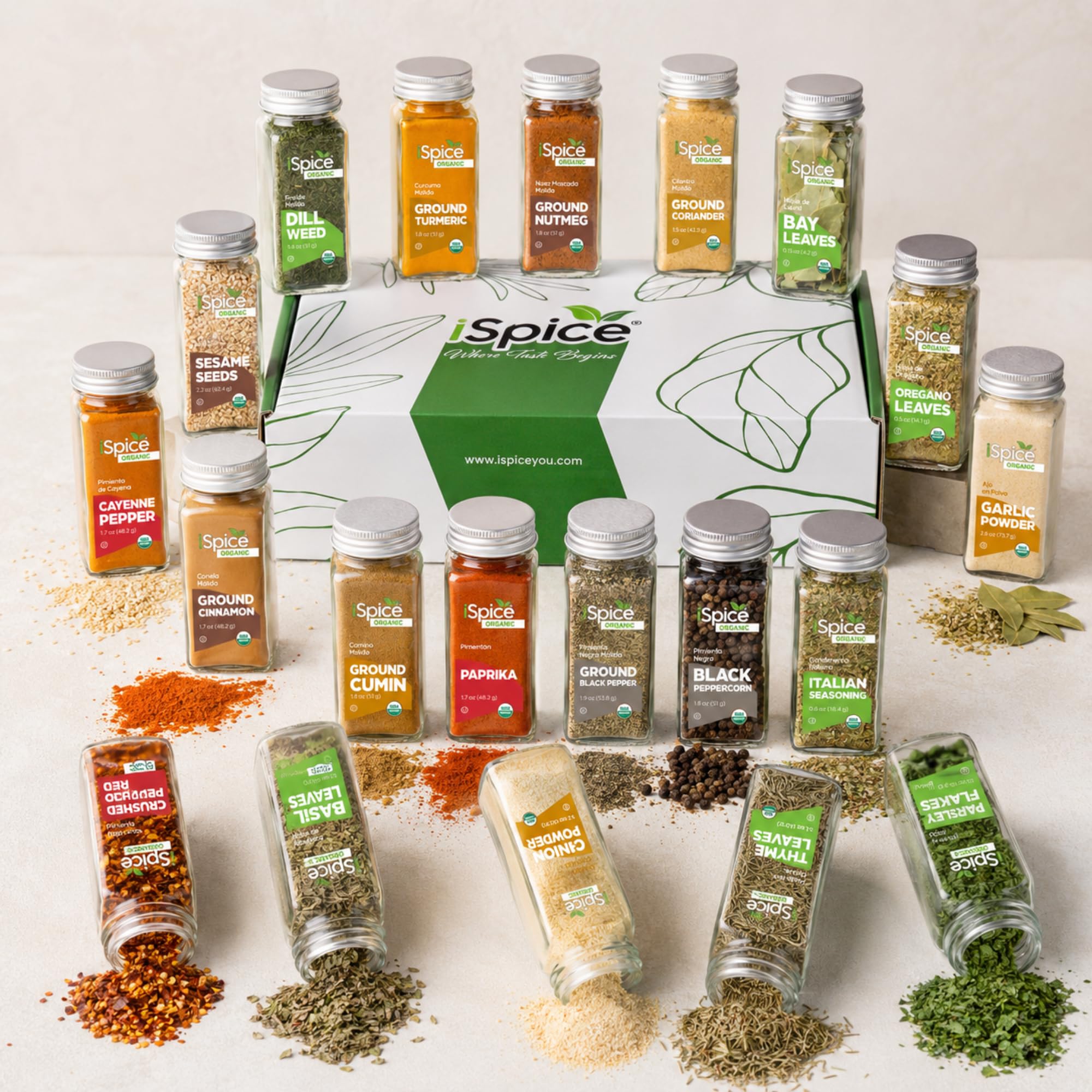 iSpice etiquetas claras y certificación USDA Organic para confianza