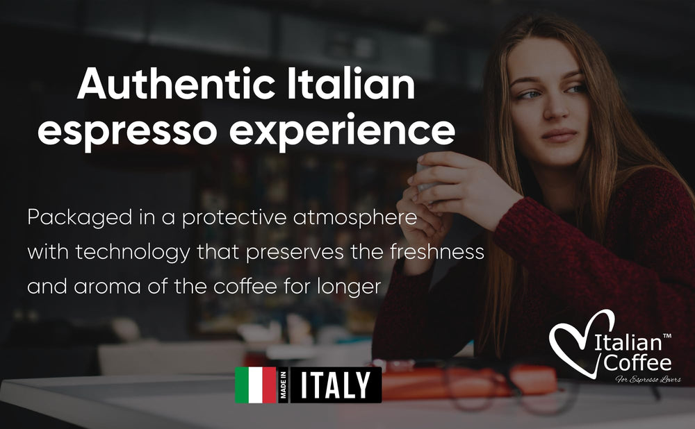Italian Coffee cápsula Cremoso insertada en máquina Nespresso Professional, extracción estable