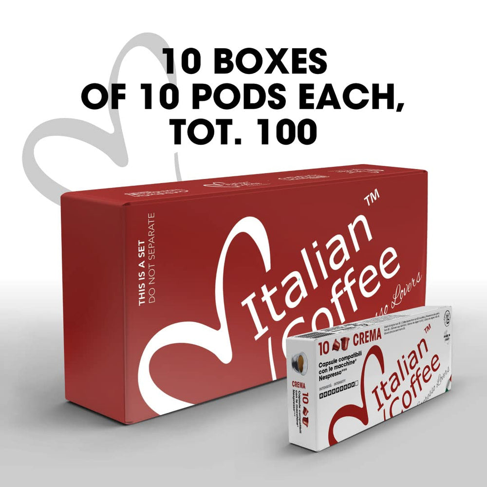 Italian Coffee Pods cápsula en mano para escala, tamaño compatible con Original