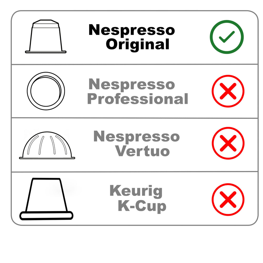 Italian Coffee Pods close-up sello BPA free e información del material