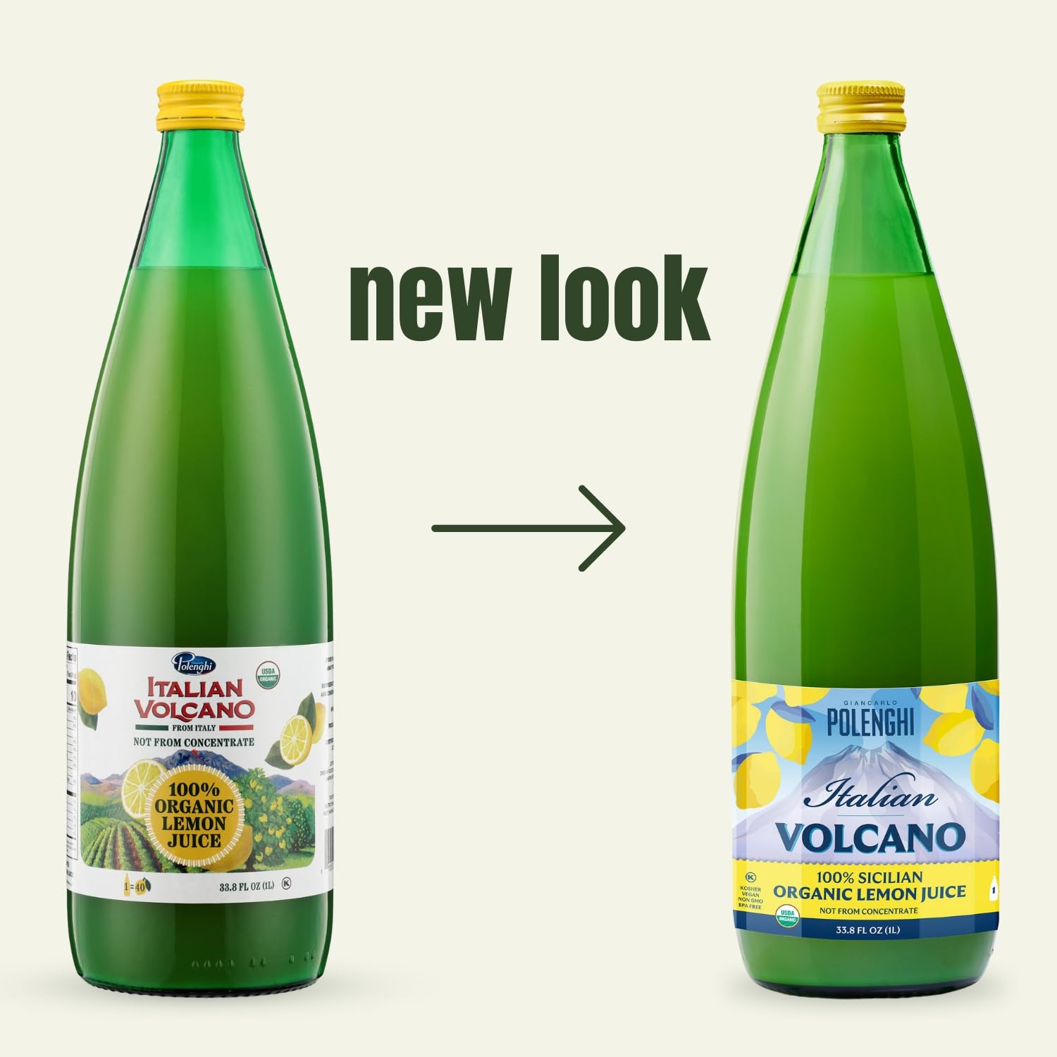Italian Volcano primer plano textura clara del zumo, aroma preservado