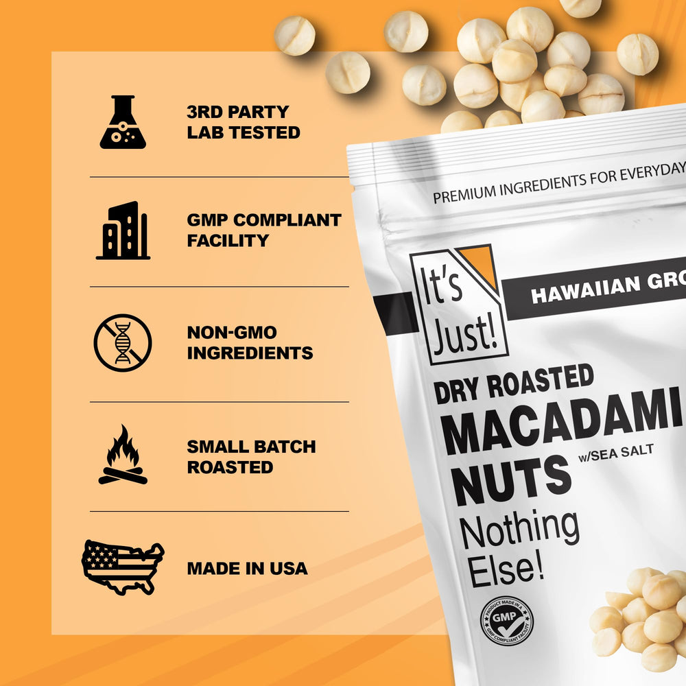 It's Just sal marina en las nueces realzando sabor natural